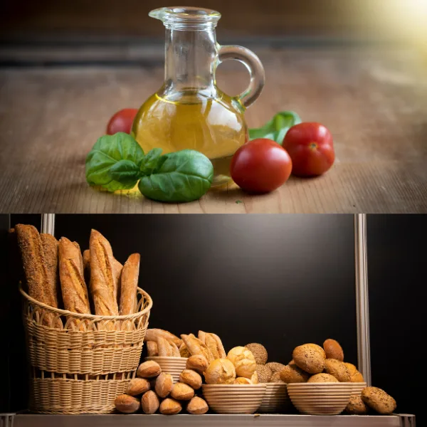 Pane e panini fatti in casa con Olio Extravergine di Oliva appena sfornati