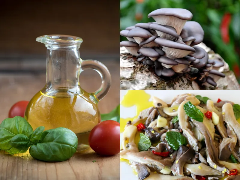 Barattoli di conserve sott'olio fatte in casa