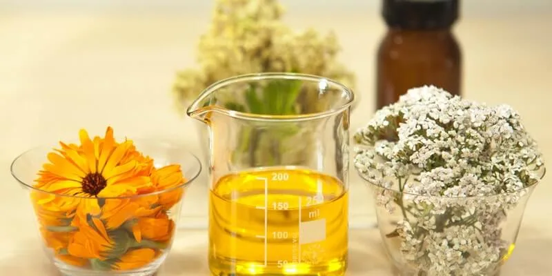 Bottiglie di olio di Argan e olio extravergine di oliva a confronto