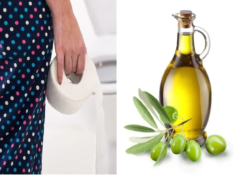 Un cucchiaio di olio extravergine di oliva usato come rimedio naturale contro la diarrea