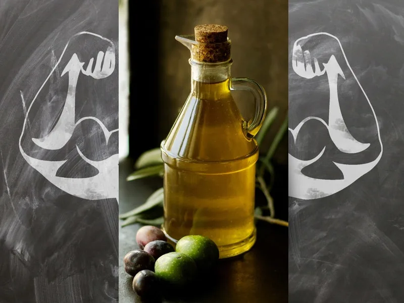 Bottiglia di olio extravergine di oliva Cristofaro, alimento naturale legato al benessere ormonale
