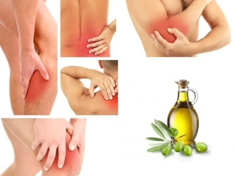 Olio extravergine di oliva usato come rimedio naturale contro i dolori articolari