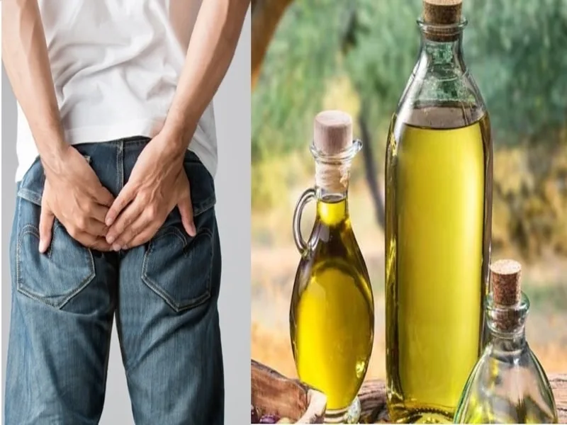 Bottiglia di Olio Cristofaro extravergine di oliva, rimedio naturale contro le emorroidi