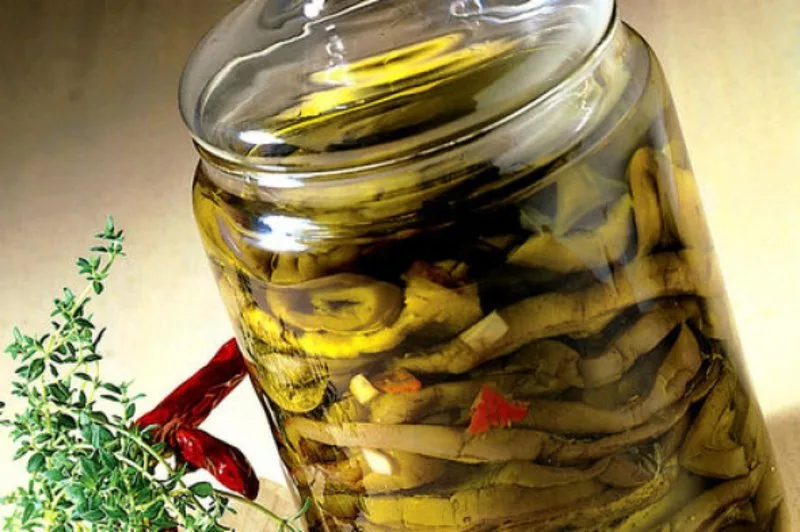 Vasetti di melanzane sott'olio a crudo fatte in casa alla pugliese