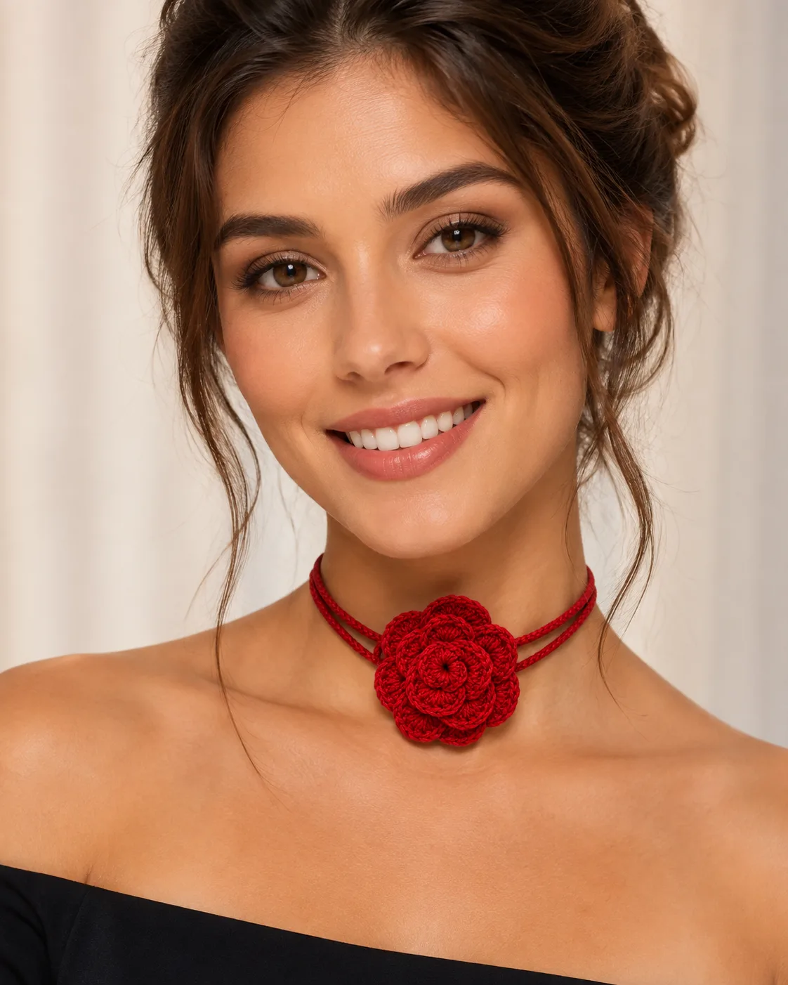 Lariat Camelia rossa